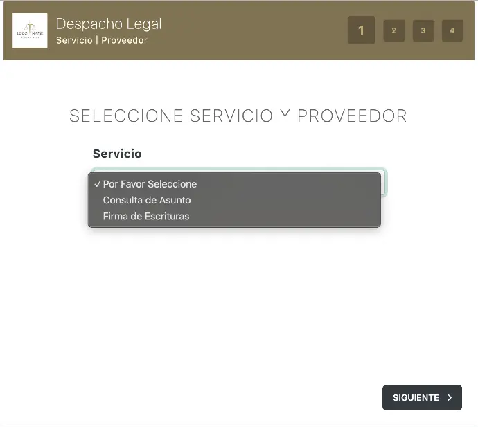 El cliente ve los diferentes servicios
